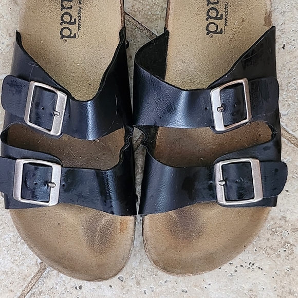 Black Mudd leather slip-on shoes - Picture 4 of 4